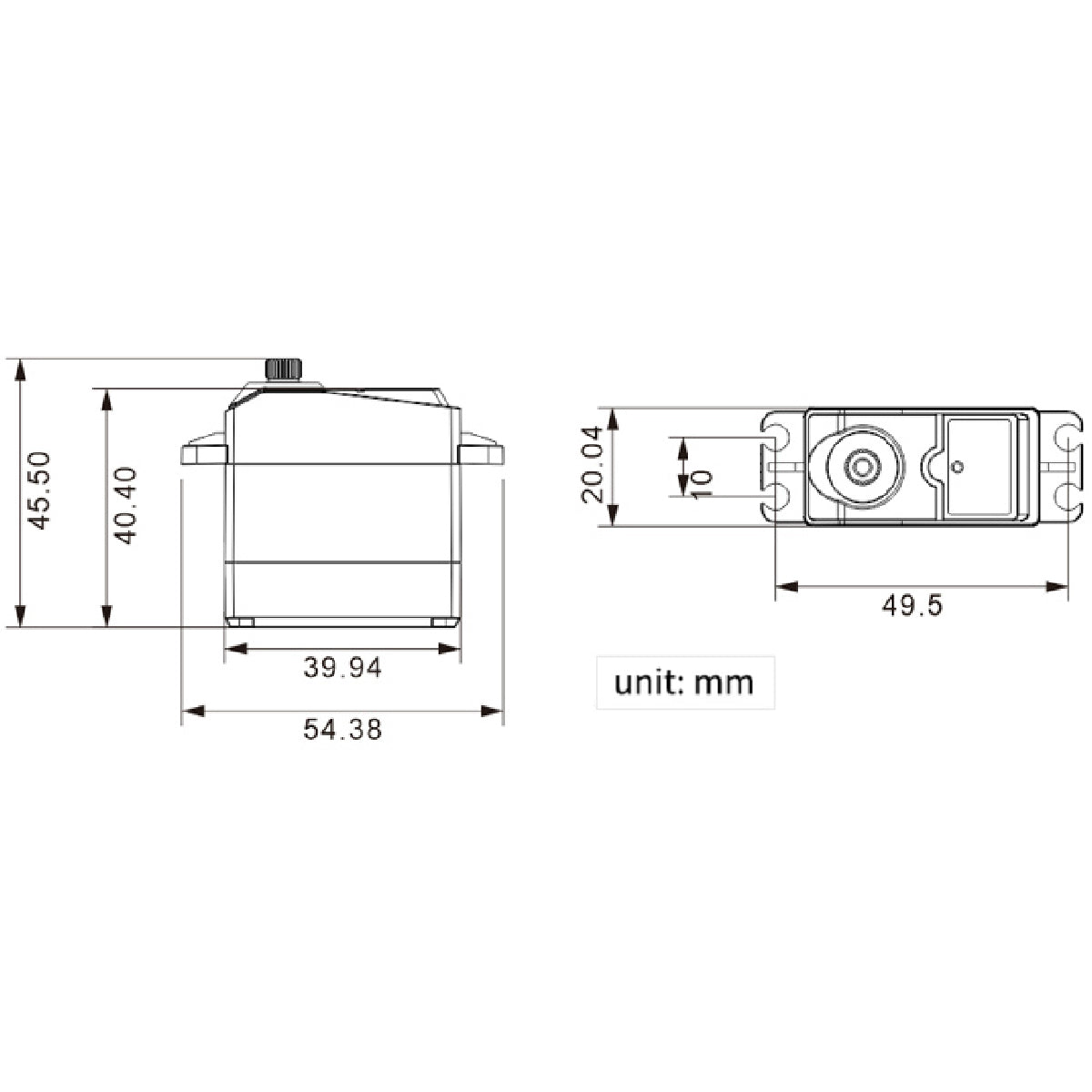 Hiwonder HTS-20L Serial Bus Servo/20KG High Torque/Position Feedback